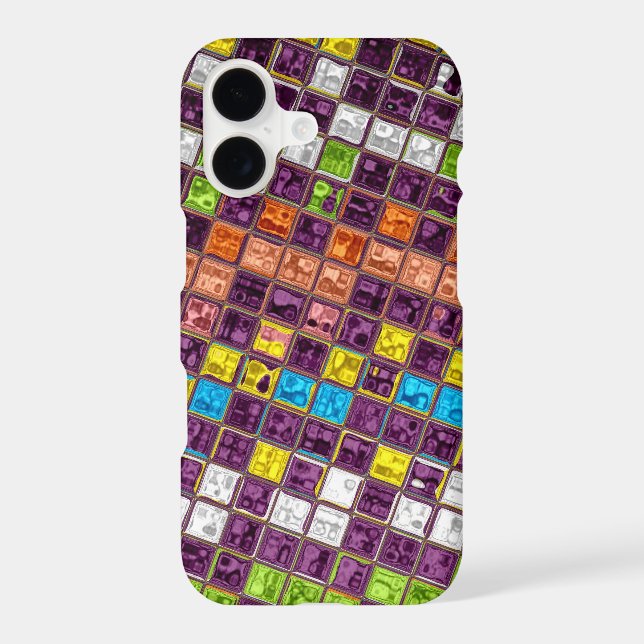 Stained Glass Mosaic Pattern #3 Iphone Case (Back)