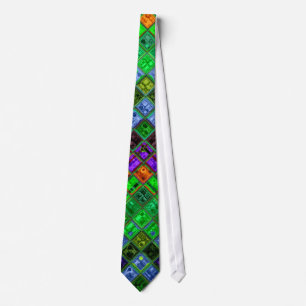 Stained Glass Mosaic Pattern #3 Tie