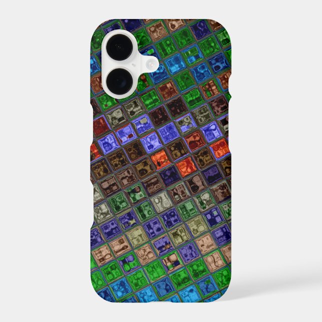 Stained Glass Mosaic Pattern #5 Iphone Case (Back)