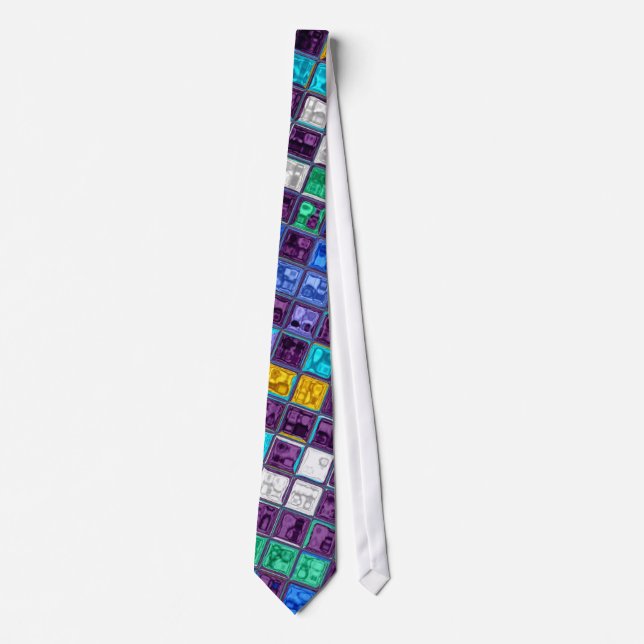 Stained Glass Mosaic Pattern #5 Tie (Front)