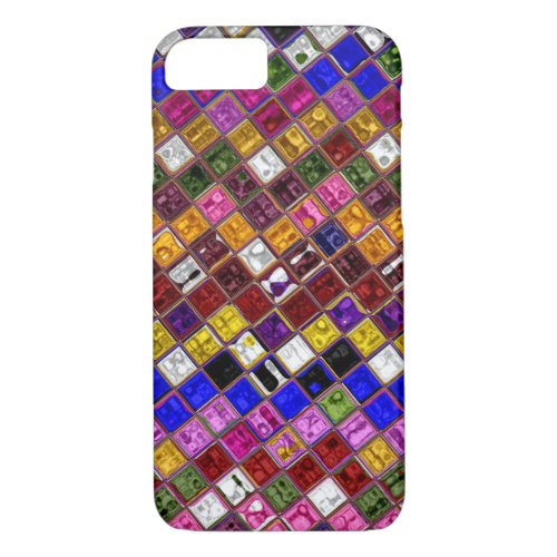 Stained Glass Mosaic Pattern 6 iPhone 87 Case