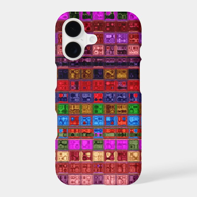 Stained Glass Mosaic Pattern #9 Iphone Case (Back)