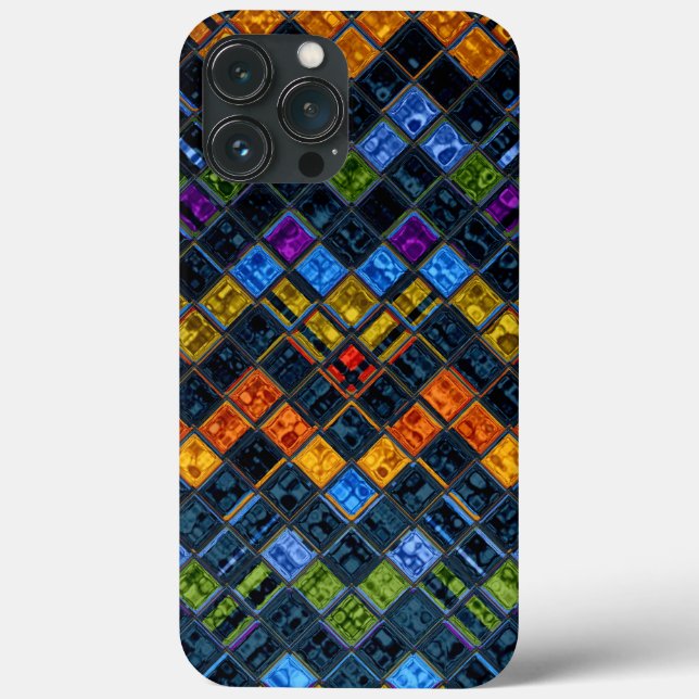 Stained Glass Mosaic Pattern Case-Mate iPhone Case (Back)
