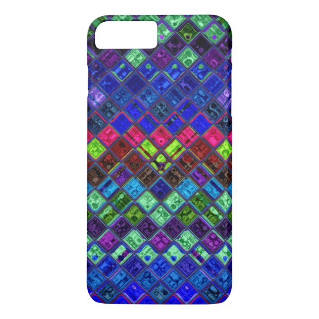 Stained Glass Mosaic Pattern Case-Mate iPhone Case (Back)