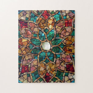 Stained Glass Mosaic Puzzle "Autumn Star"