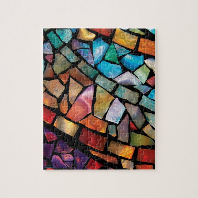 Stained Glass Mosaic Puzzle "Fiesta Fun" (Vertical)