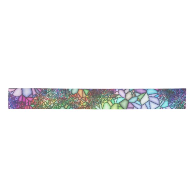 Stained Glass Mosaic Satin Ribbon (Front)