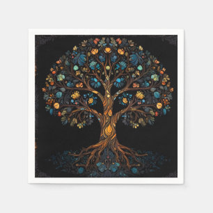 Stained Glass Mosaic Tree Napkins