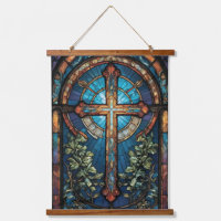 Stained Glass of Christian Cross