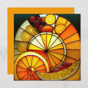 Stained Glass Orange wedges