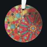 Stained Glass Ornament<br><div class="desc">This unique ornament was designed to give your tree a stained glass glow.  Hand-drawn,  this design will shine bright among the lights of your decorations!</div>