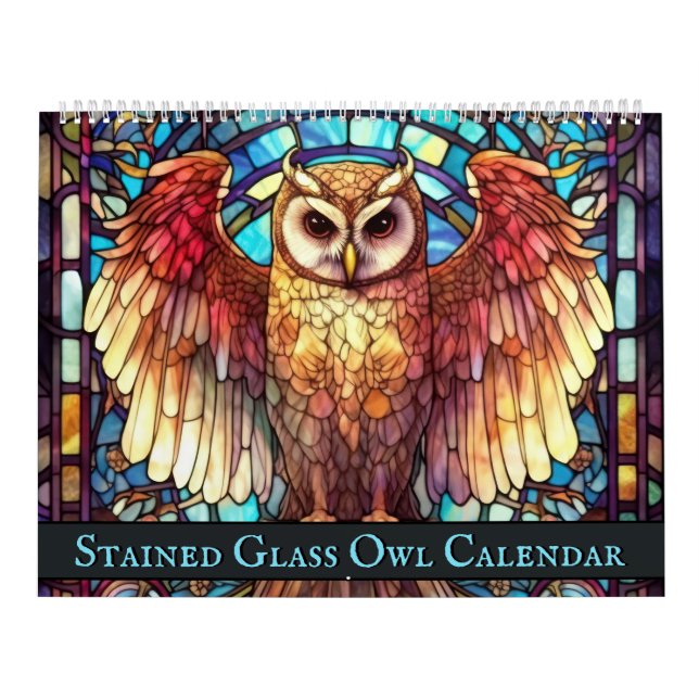 Stained Glass Owl Calendar (Cover)