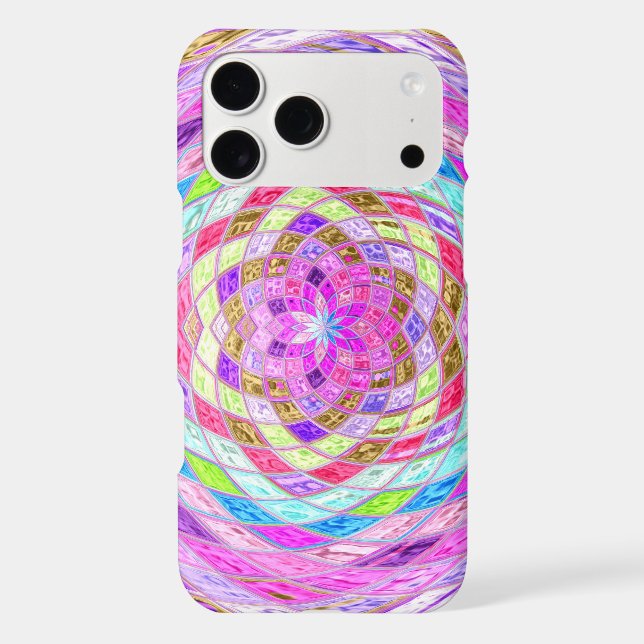Stained Glass Pattern #2 Iphone Case (Back)