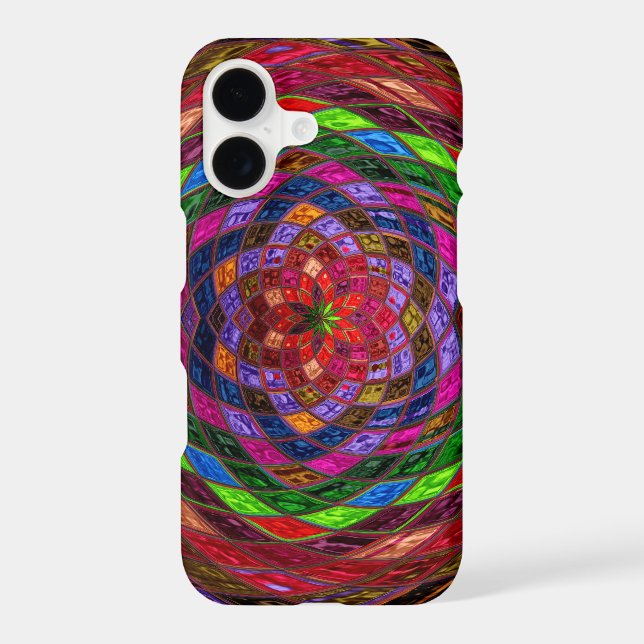 Stained Glass Pattern #3 Iphone Case (Back)