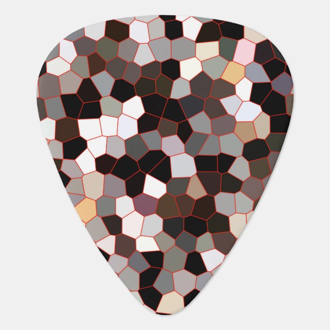 Stained Glass Pattern Guitar Pick (Front)