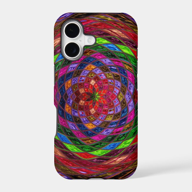 Stained Glass Pattern Iphone Case (Back)