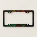 Stained Glass Pattern License Plate Frame