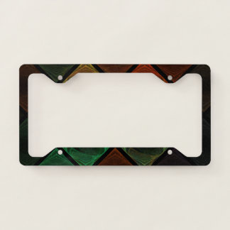 Stained Glass Pattern License Plate Frame
