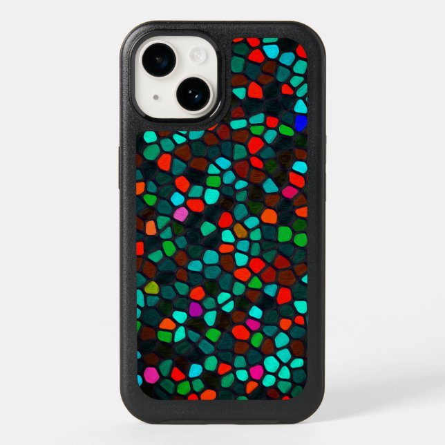 Stained Glass Pattern Otterbox iPhone Case (Back)