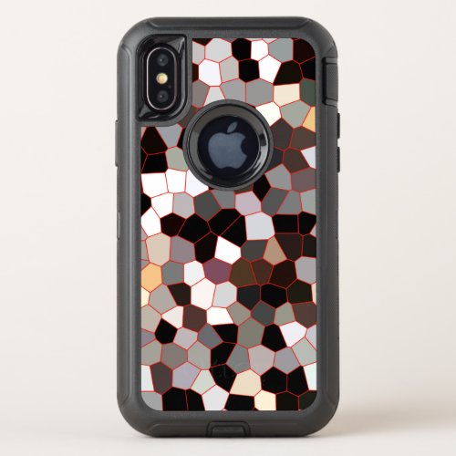 Stained Glass Pattern OtterBox Defender iPhone XS Case