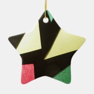 Stained Glass Pattern Star Ornament