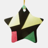 Stained Glass Pattern Star Ornament (Back)