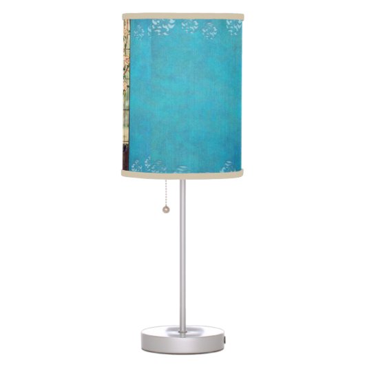 Stained Glass Peacock Table Lamp (Right)