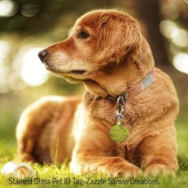 Stained Glass  Pet ID Tag (Creator Uploaded)