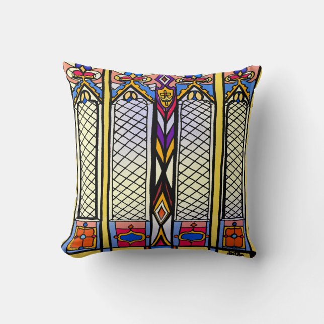 Stained Glass Pillow (Front)