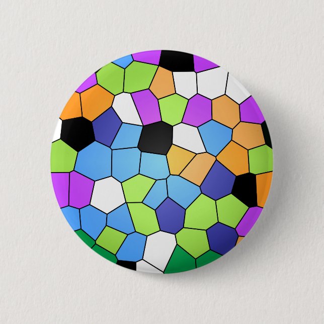 Stained Glass Pinback Button (Front)
