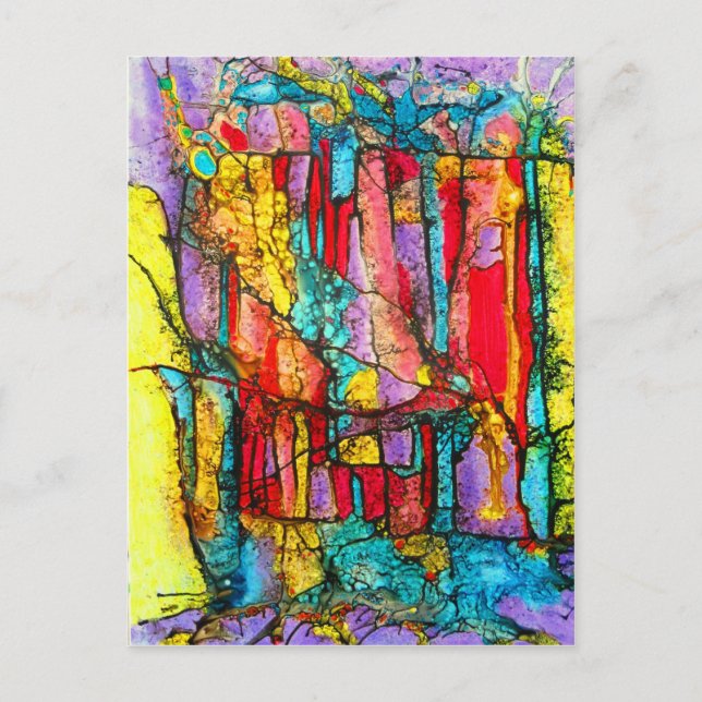 stained glass postcard (Front)