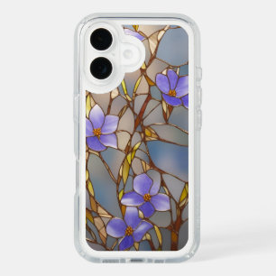 Stained Glass Purple Flower Cell Phone Case