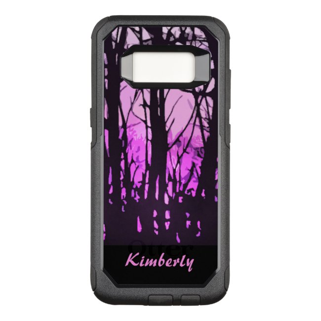 Stained Glass Purple Sunset Galaxy S8 Case