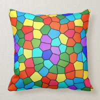 Stained Glass Rainbow 2183 Throw Pillow