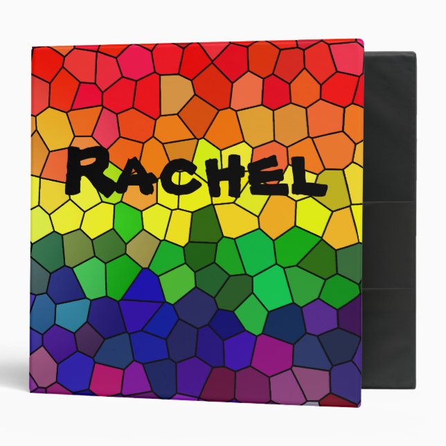 Stained Glass Rainbow Binder (Front/Inside)