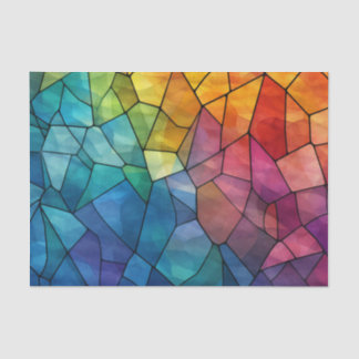 Stained Glass Rainbow Decoupage Tissue Paper