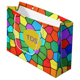 Stained Glass Rainbow Large Gift Bag