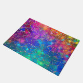 Stained Glass Rainbow Pattern Doormat (Angled)