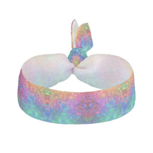 Stained Glass Rainbow Pattern Elastic Hair Tie