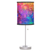 Stained Glass Rainbow Pattern Table Lamp (Left)