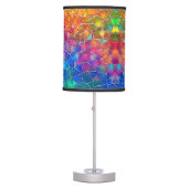 Stained Glass Rainbow Pattern Table Lamp (Front)