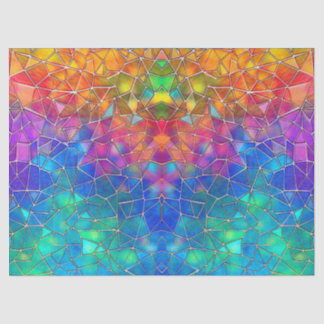 Stained Glass Rainbow Pattern Tissue Paper