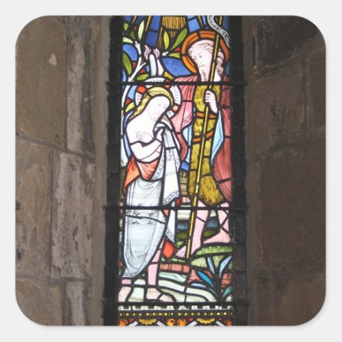 Stained Glass Religious Window Sticker