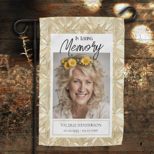 Stained Glass Remembrance Memorial Weatherproof Garden Flag