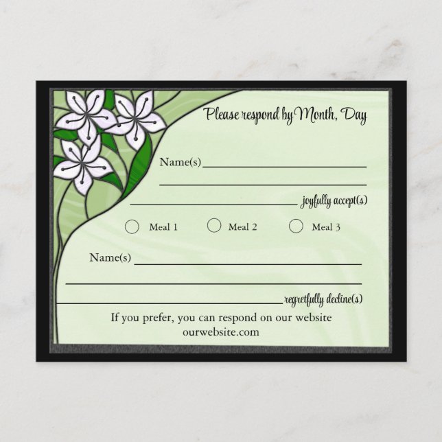 Stained Glass Reply Card (Front)