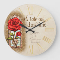 Stained Glass Rose Beauty and the Beast