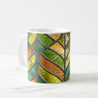 Coffee Mug Stained Glass Pattern