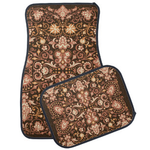 Stained Glass series. Artistic abstraction compose Car Floor Mat