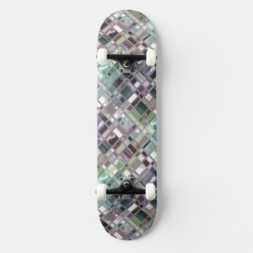 Stained Glass Shiney Mosaic Pattern Skateboard Deck