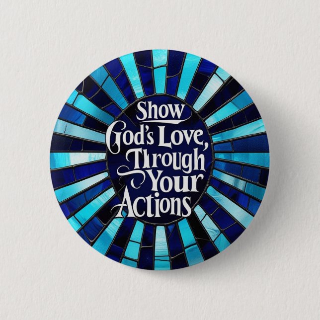 Stained Glass - Show Love Button (Front)